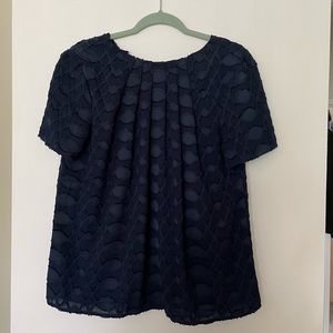 Navy blue blouse - great for work!